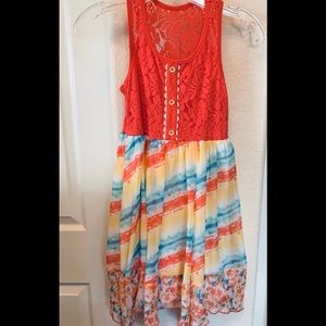 Handkerchief Hem Jona Michelle Summer Dress Size 8